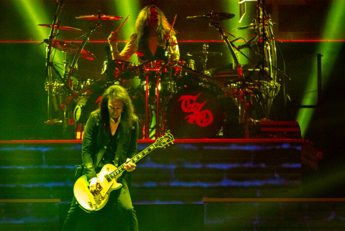 Al Pitrelli and Jeff Plate of TRANS-SIBERIAN ORCHESTRA (Live at the Moda Center, Portland, Oregon, USA, November 23, 2019)