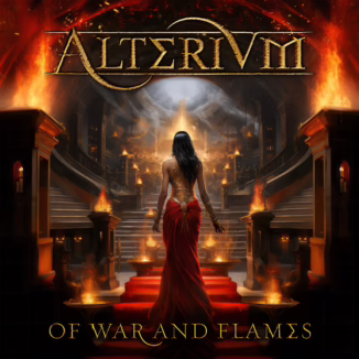 ALTERIUM - Of War and Flames album cover- Giannis Nakos/Remedy Art.Design.